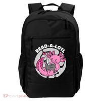 Read A Lotl Axolotl Cute Funny Reading Book Lover Backpack thumb 0