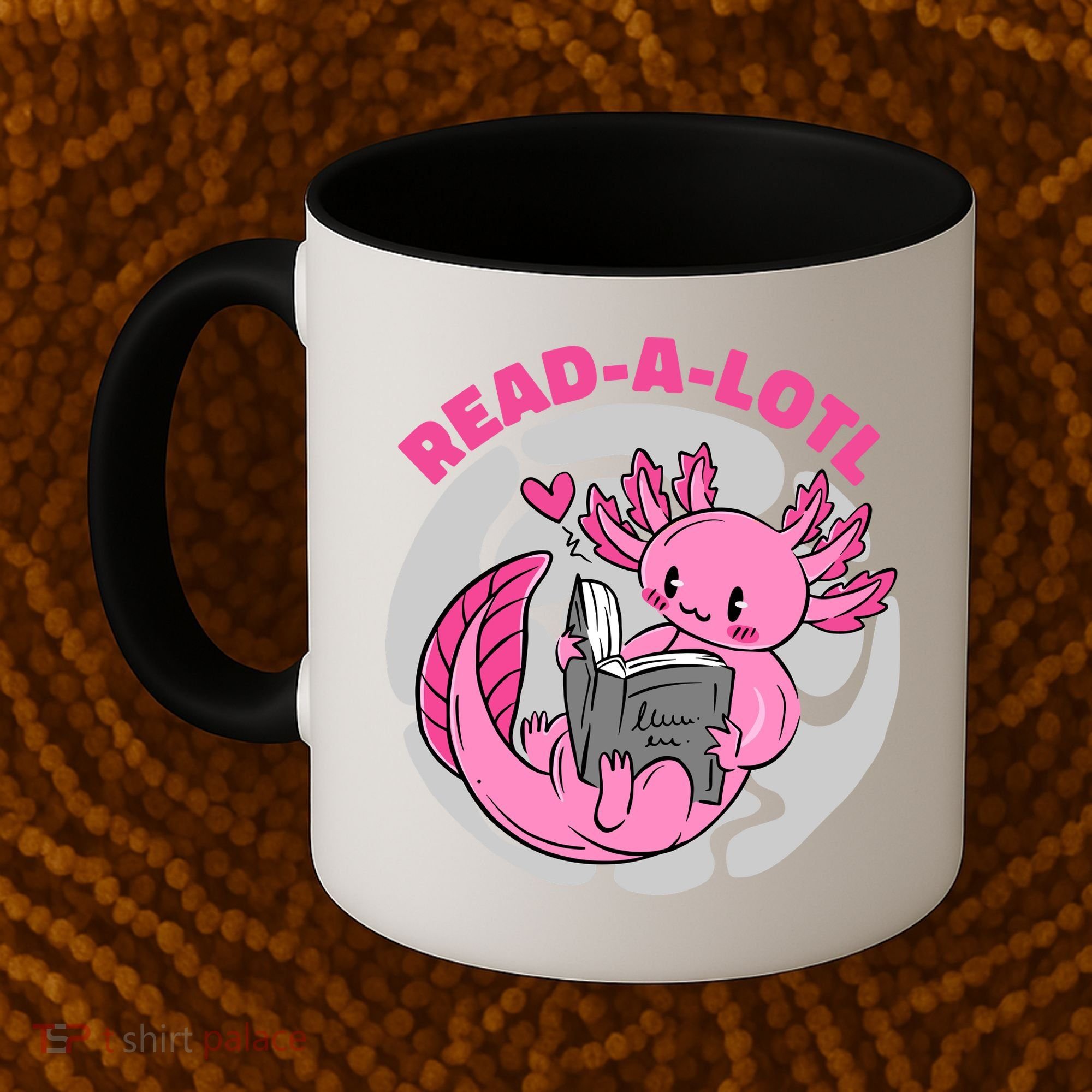 Read A Lotl Axolotl Cute Funny Reading Book Lover Coffee Mug
