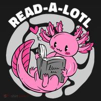 Read A Lotl Axolotl Cute Funny Reading Book Lover Women's Hoodie thumb 2