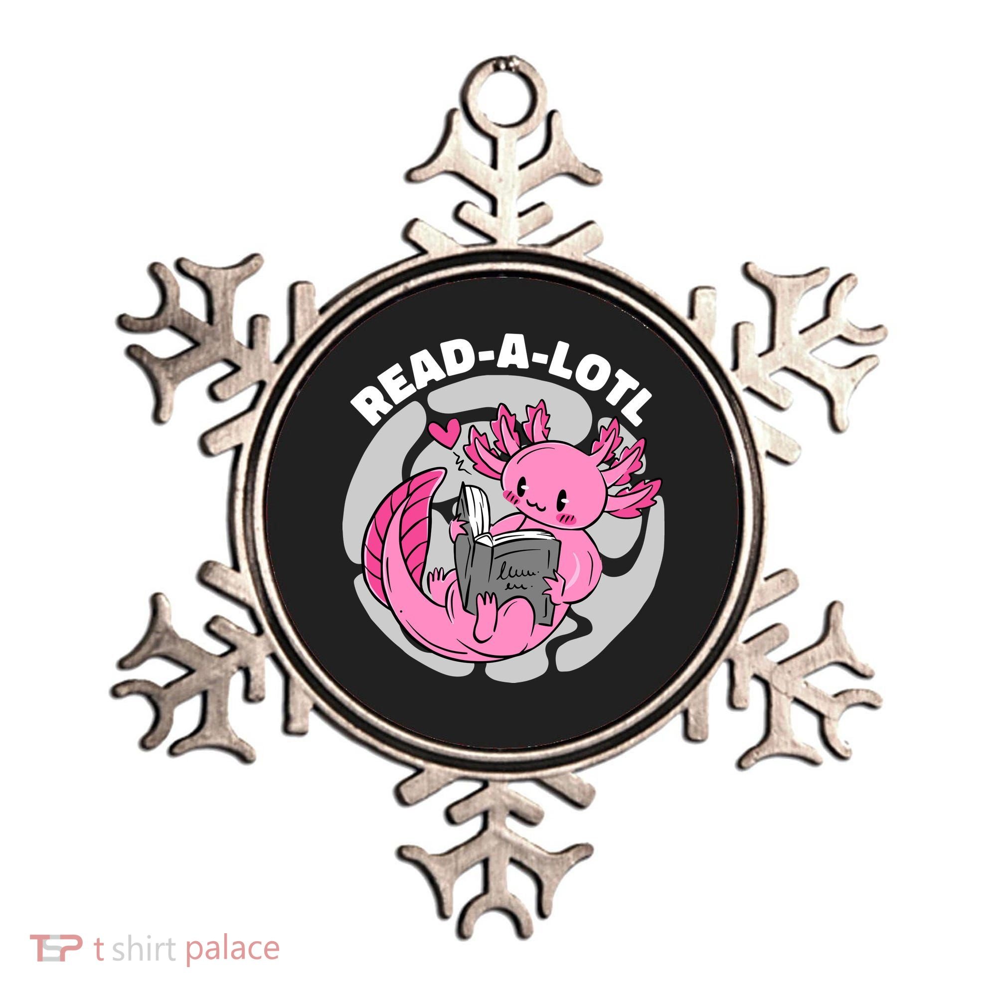 Read A Lotl Axolotl Cute Funny Reading Book Lover Ornament