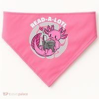 Read A Lotl Axolotl Cute Funny Reading Book Lover USA-Made Doggie Bandana thumb 0