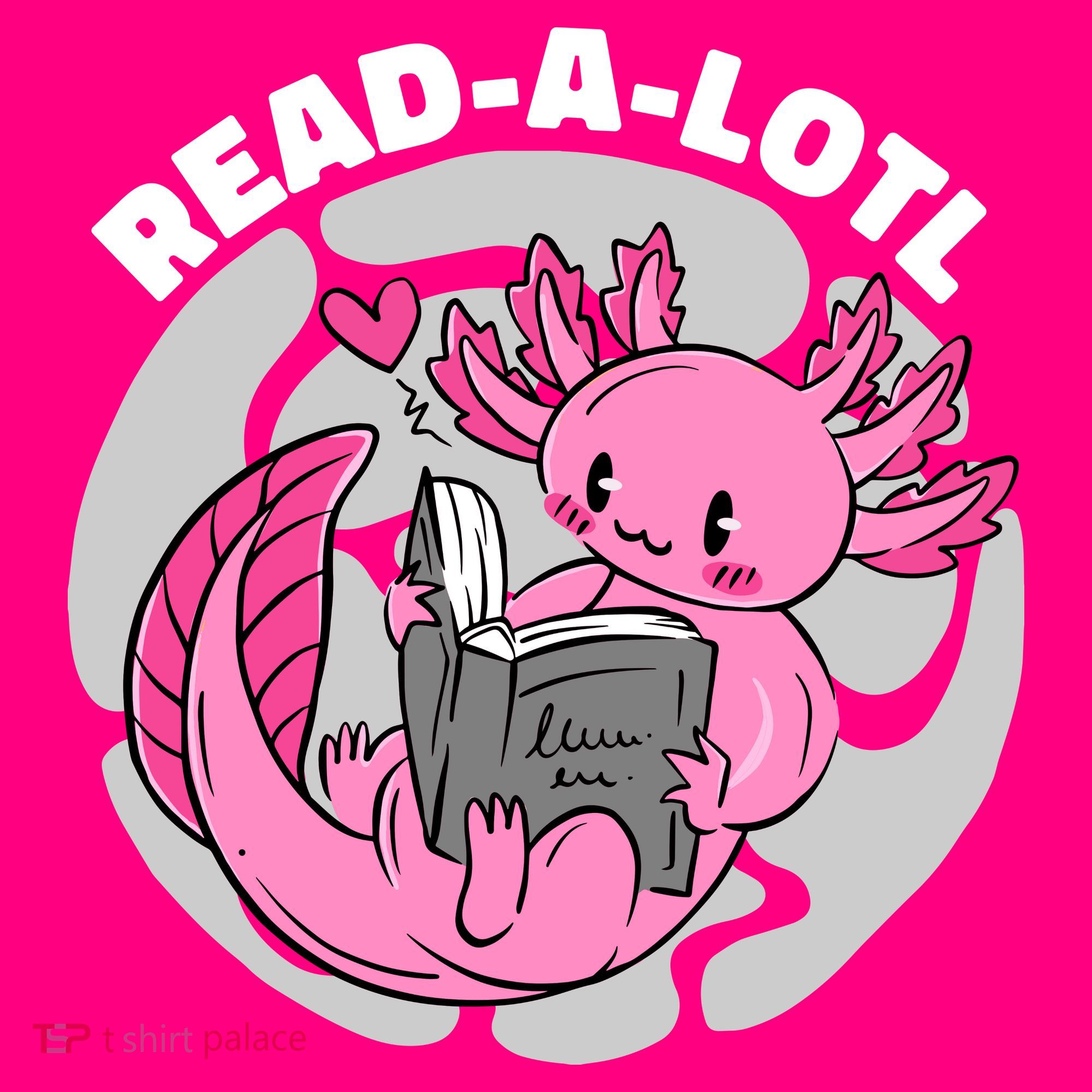 Read A Lotl Axolotl Cute Funny Reading Book Lover Mousepad