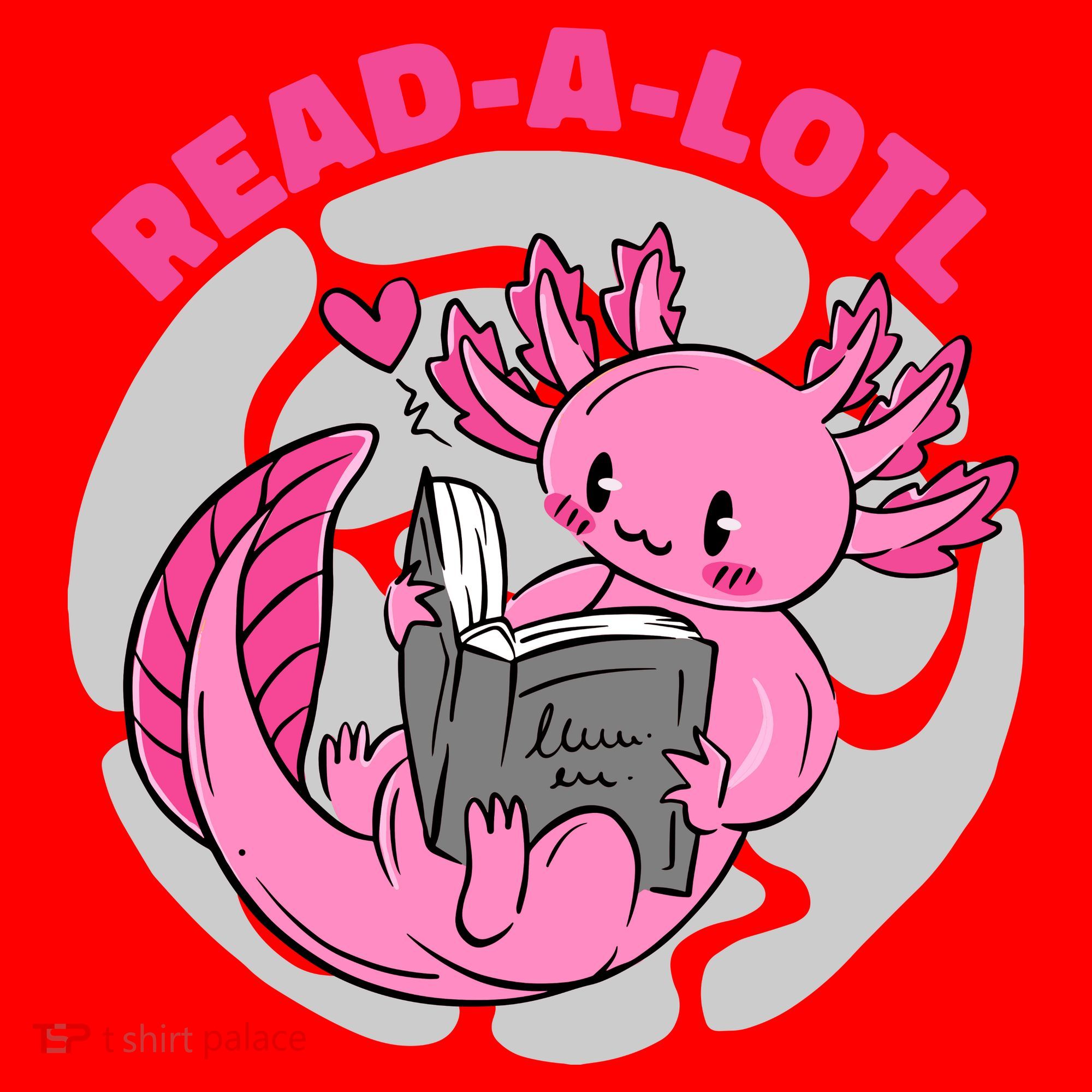 Read A Lotl Axolotl Cute Funny Reading Book Lover Santa Hat