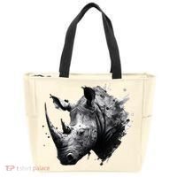 Rhino animal lovers animal rhino Tote Bag thumb 0