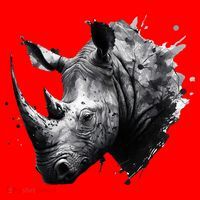 Rhino animal lovers animal rhino Santa Hat thumb 1