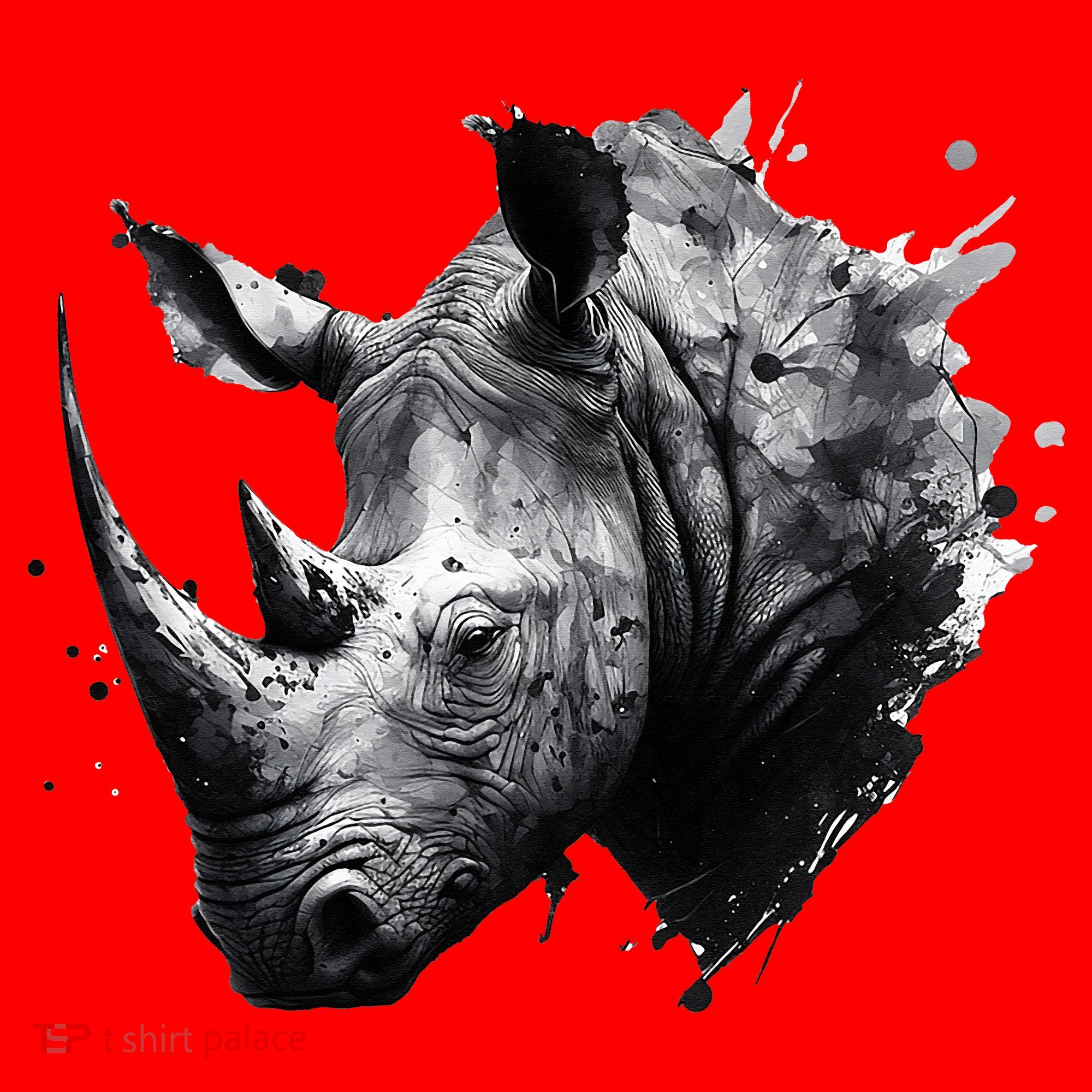Rhino animal lovers animal rhino Santa Hat