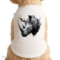 Rhino animal lovers animal rhino Doggie Tank thumb 0