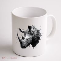 Rhino animal lovers animal rhino Coffee Mug thumb 1