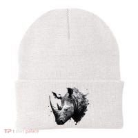 Rhino animal lovers animal rhino Beanie thumb 0