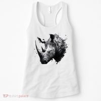Rhino animal lovers animal rhino Women's Tank Top thumb 0