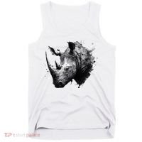 Rhino animal lovers animal rhino Tank Top thumb 0