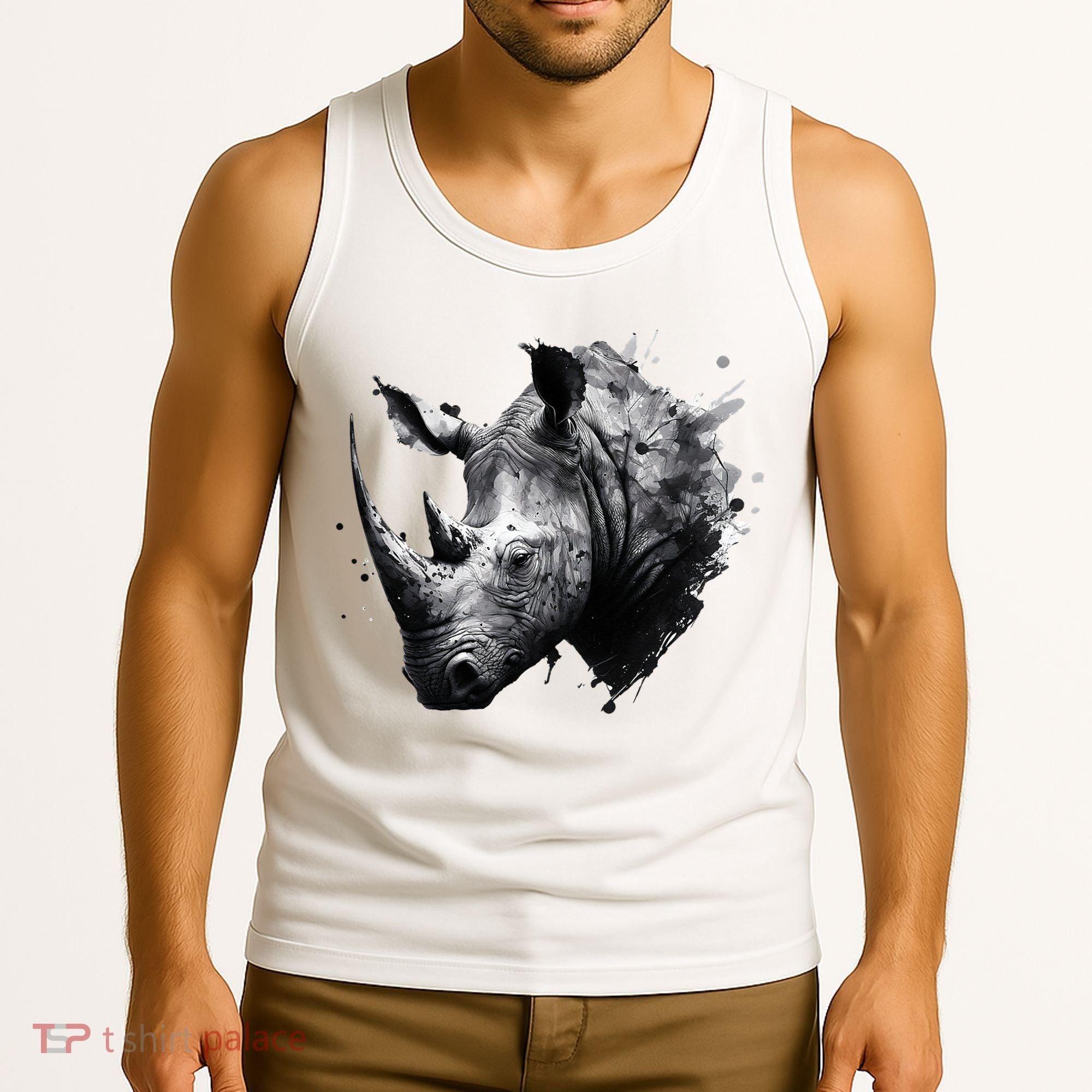 Rhino animal lovers animal rhino Tank Top