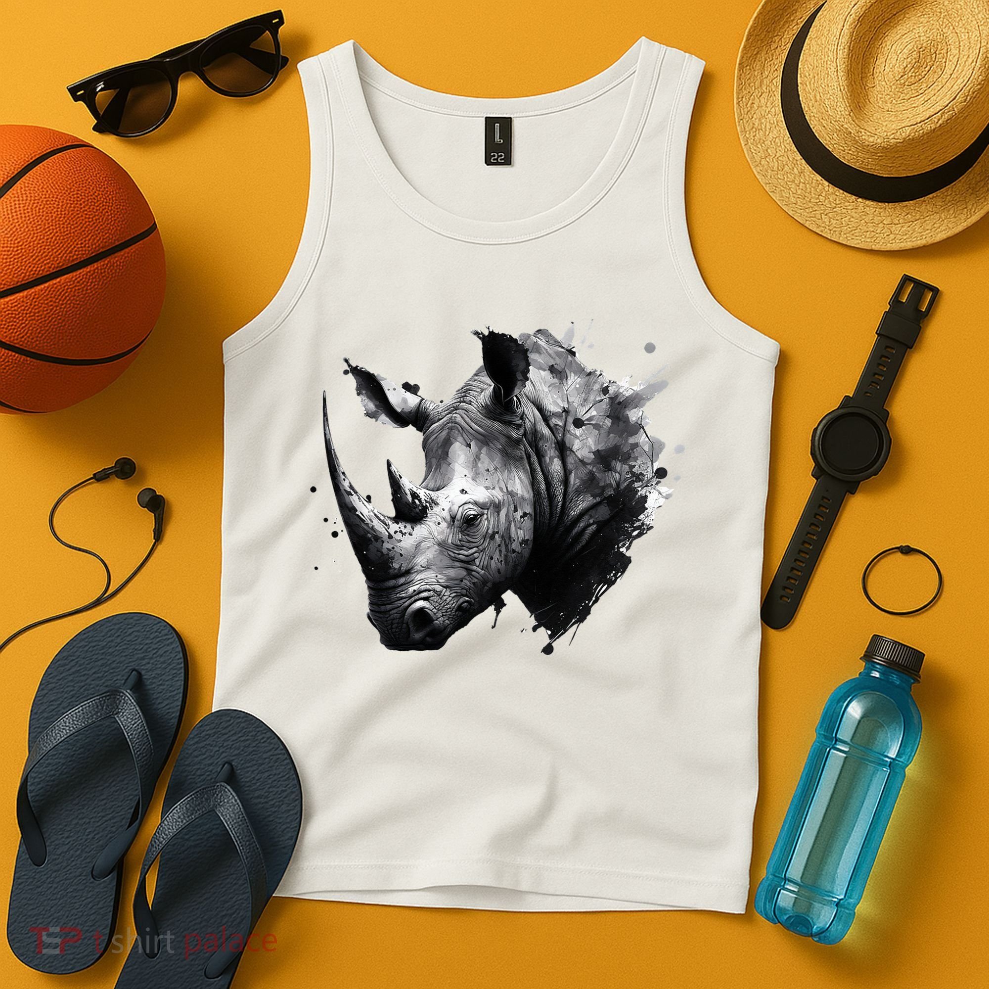 Rhino animal lovers animal rhino Tank Top