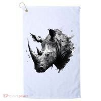 Rhino animal lovers animal rhino Golf Towel thumb 0