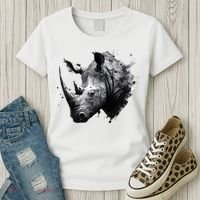 Rhino animal lovers animal rhino Women's T-Shirt thumb 3