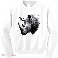 Rhino animal lovers animal rhino Kids Sweatshirt thumb 0