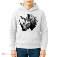 Rhino animal lovers animal rhino Kids Hoodie thumb 4