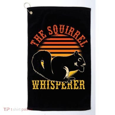 Rodent Animal Lover Gift Squirrel Whisperer Squirrel Golf Towel