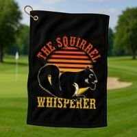 Rodent Animal Lover Gift Squirrel Whisperer Squirrel Golf Towel thumb 1