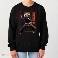 Raccoon Animal Martial Arts Women's Sweatshirt thumb 0