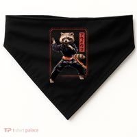 Raccoon Animal Martial Arts USA-Made Doggie Bandana thumb 0