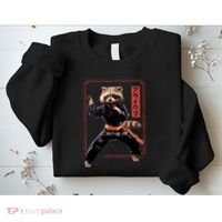 Raccoon Animal Martial Arts Sweatshirt thumb 2