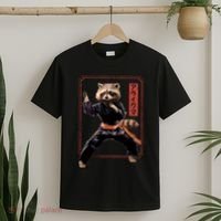 Raccoon Animal Martial Arts T-Shirt thumb 2
