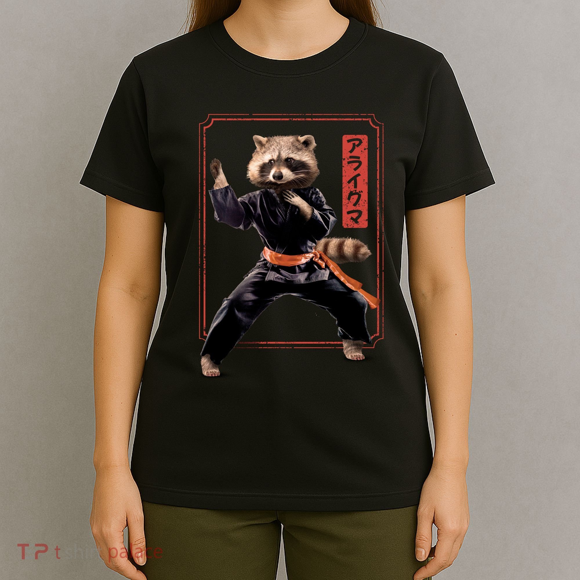Raccoon Animal Martial Arts T-Shirt