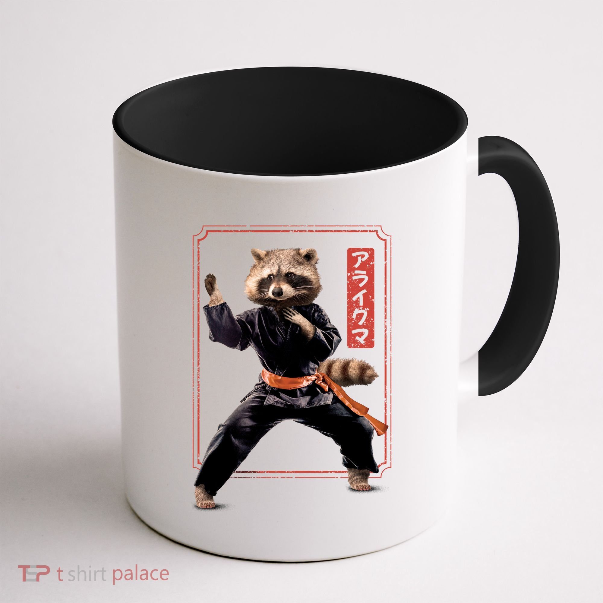 Raccoon Animal Martial Arts Coffee Mug
