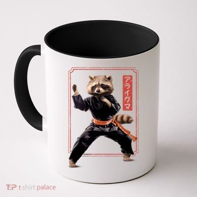 Raccoon Animal Martial Arts Coffee Mug