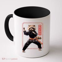Raccoon Animal Martial Arts Coffee Mug thumb 0