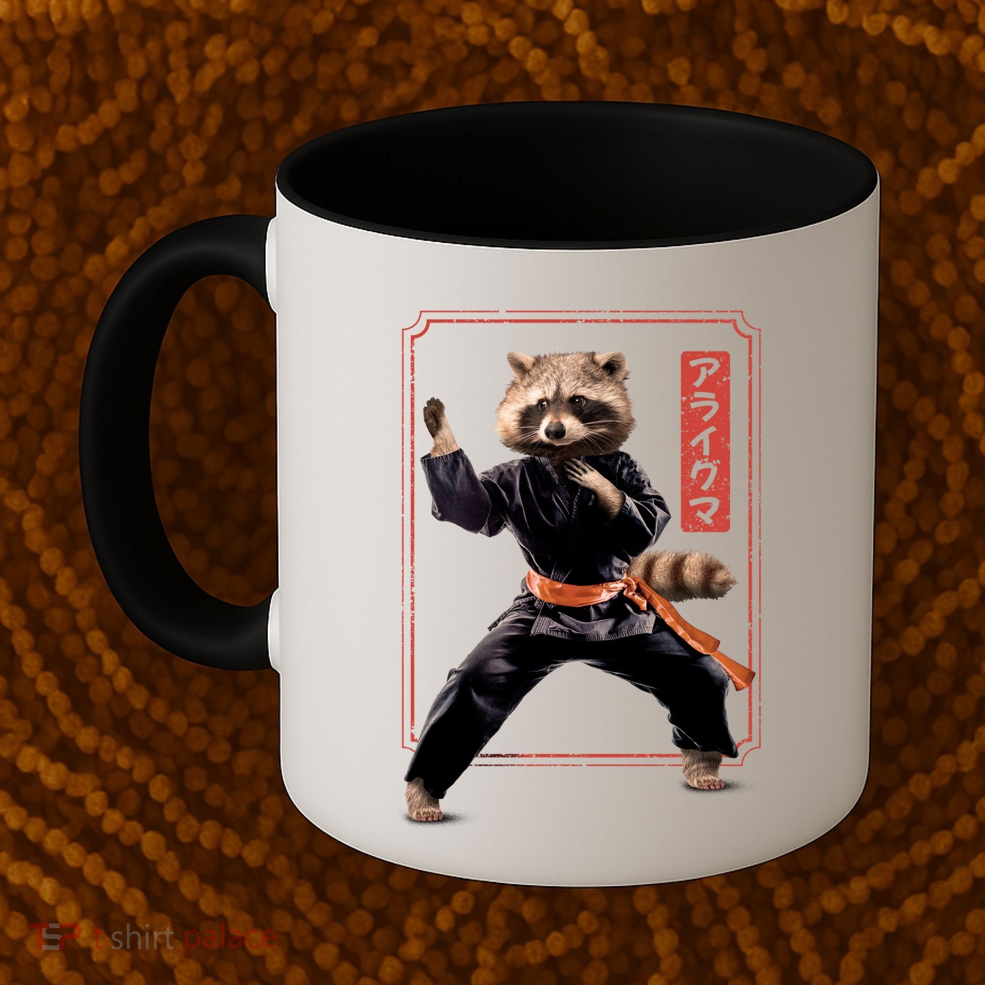 Raccoon Animal Martial Arts Coffee Mug