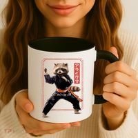 Raccoon Animal Martial Arts Coffee Mug thumb 3