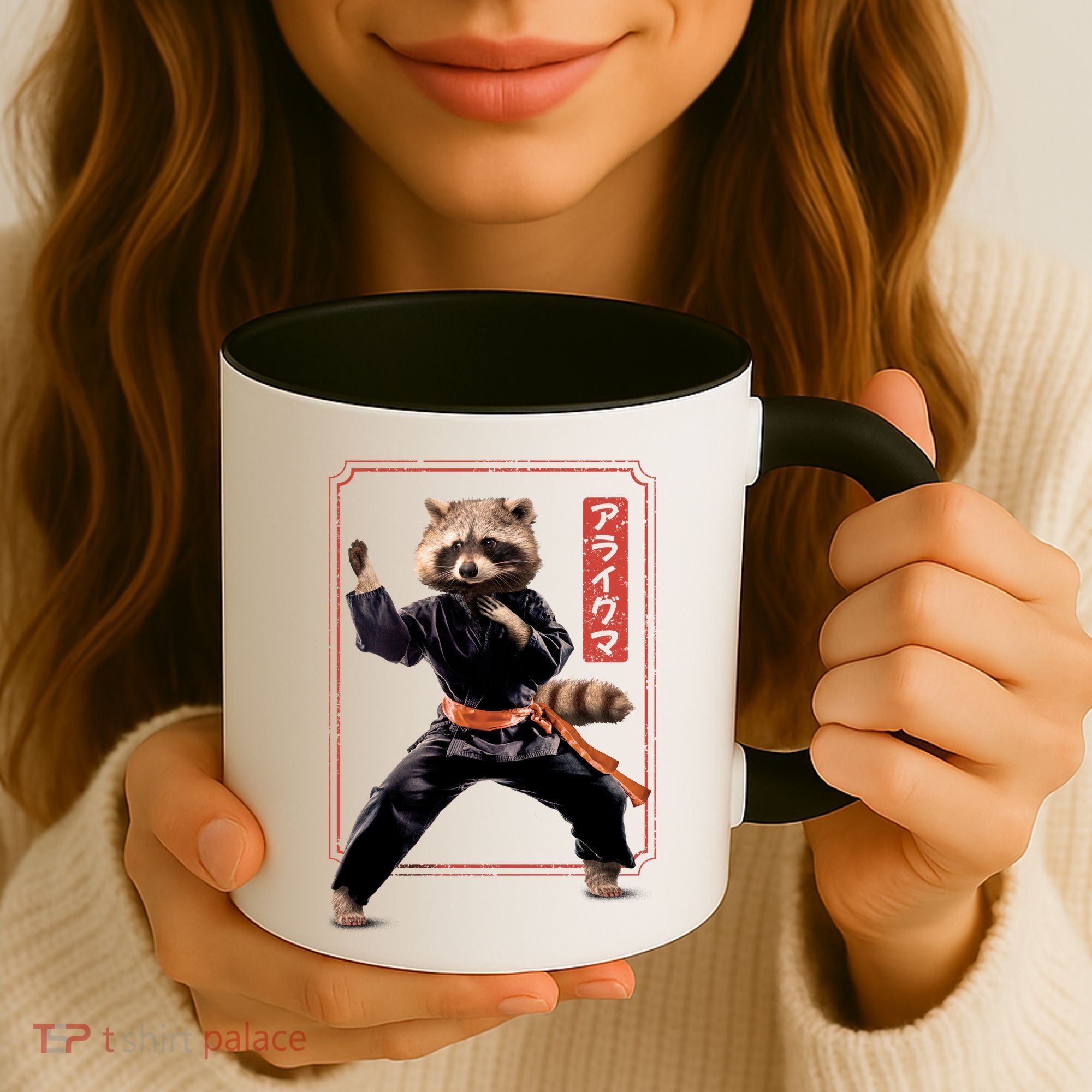 Raccoon Animal Martial Arts Coffee Mug
