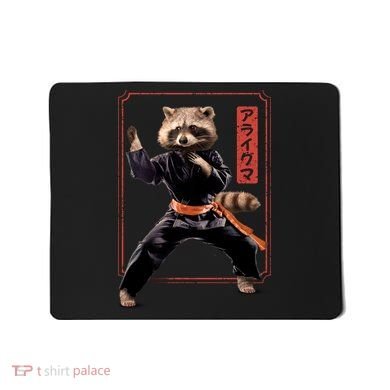 Raccoon Animal Martial Arts Mousepad