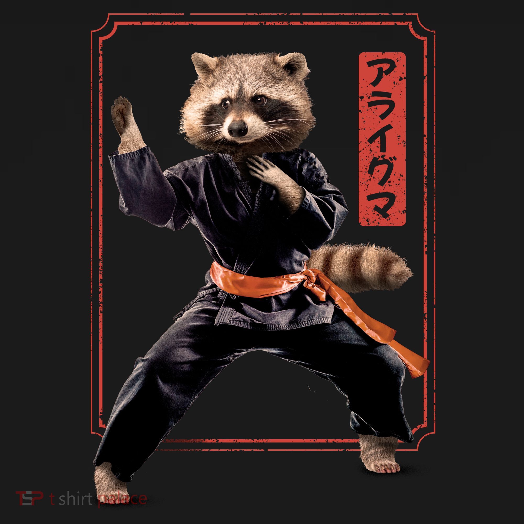 Raccoon Animal Martial Arts Mousepad