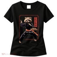 Raccoon Animal Martial Arts Women's T-Shirt thumb 0