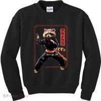 Raccoon Animal Martial Arts Kids Sweatshirt thumb 0