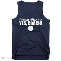 Repeat After Me Yes Coach Funny Sports Volleyball Tank Top thumb 0