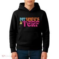 Rebel Ada My WifeS A Terf Kids Hoodie thumb 4