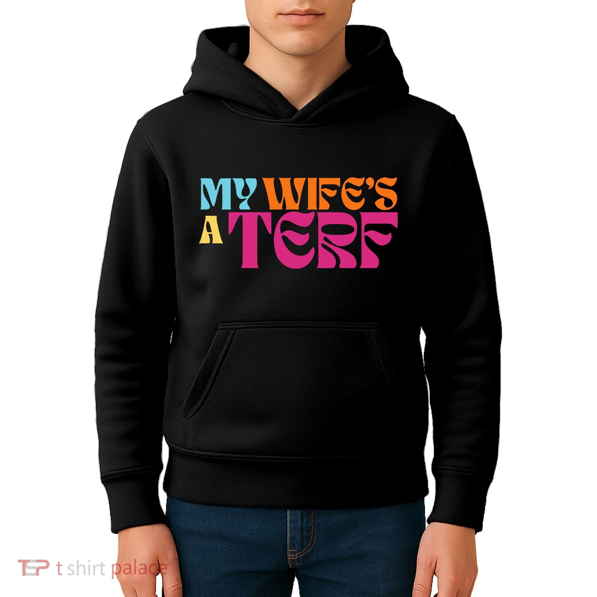 Rebel Ada My WifeS A Terf Kids Hoodie