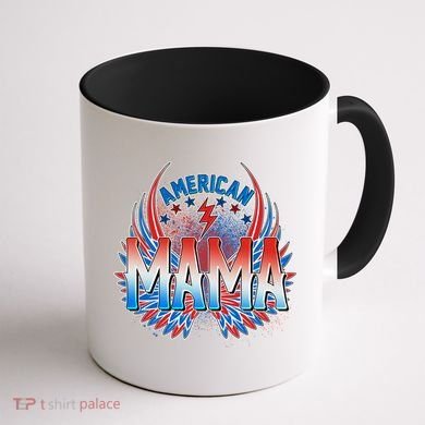 Rocker American Mama Coffee Mug back