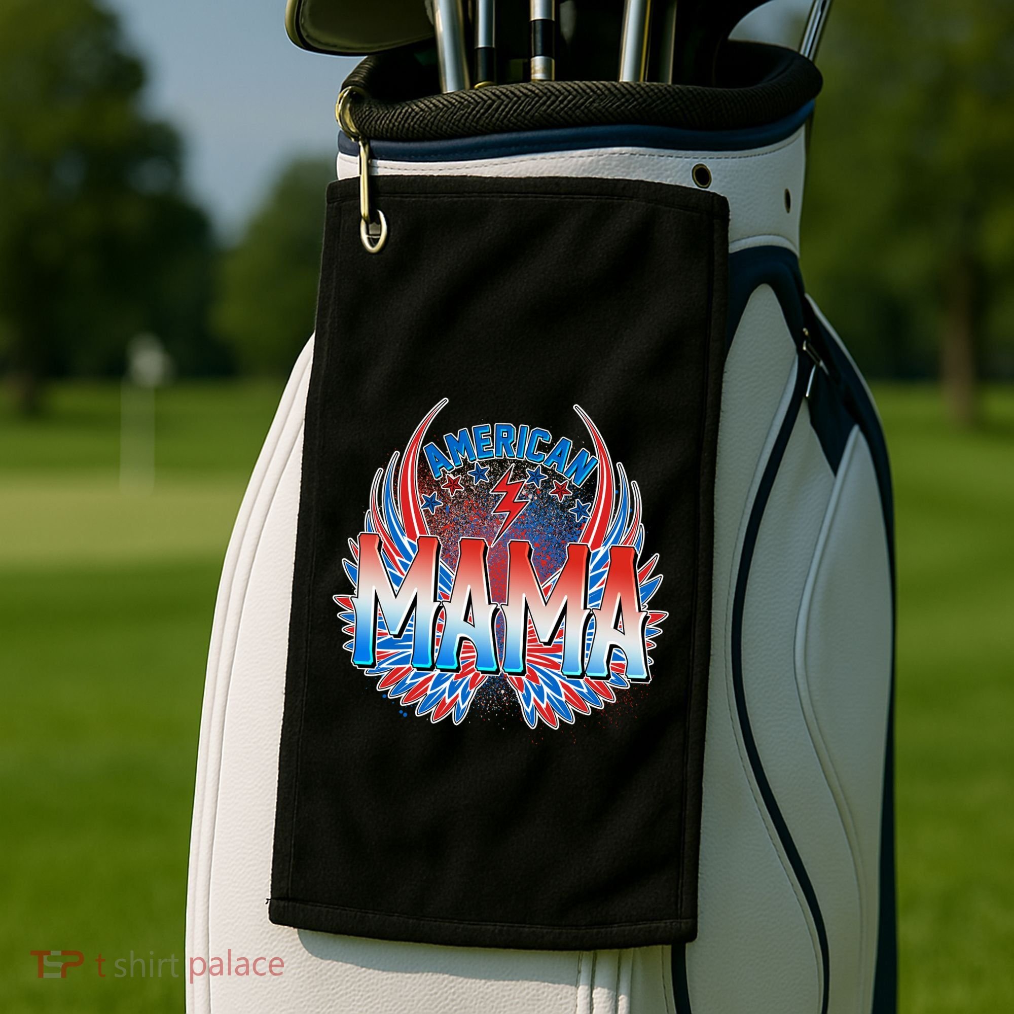 Rocker American Mama Golf Towel