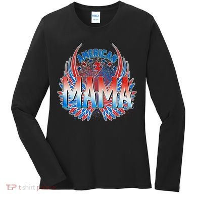 Rocker American Mama Women's Long Sleeve Shirt