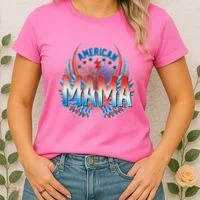 Rocker American Mama Women's T-Shirt thumb 2