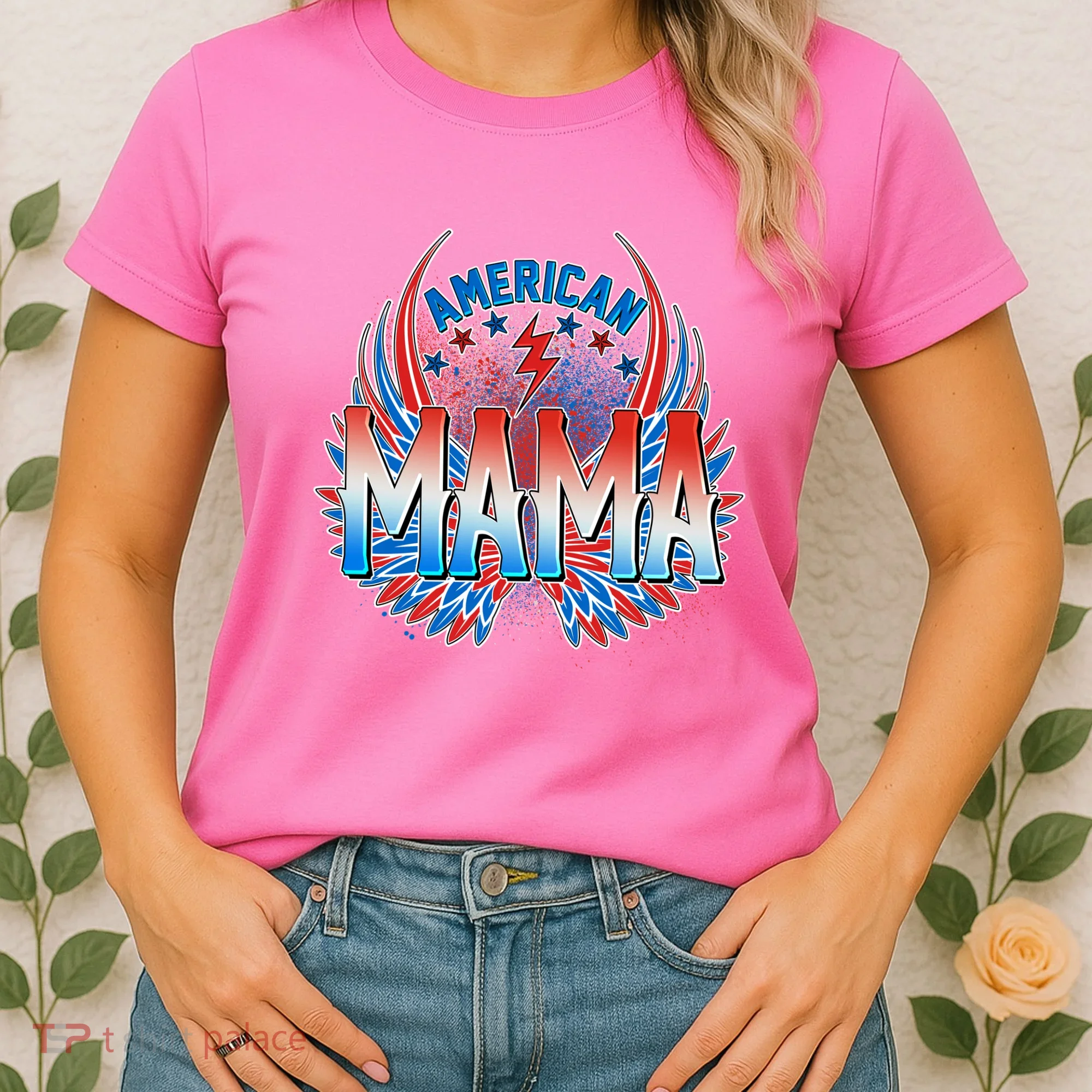 Rocker American Mama Women's T-Shirt