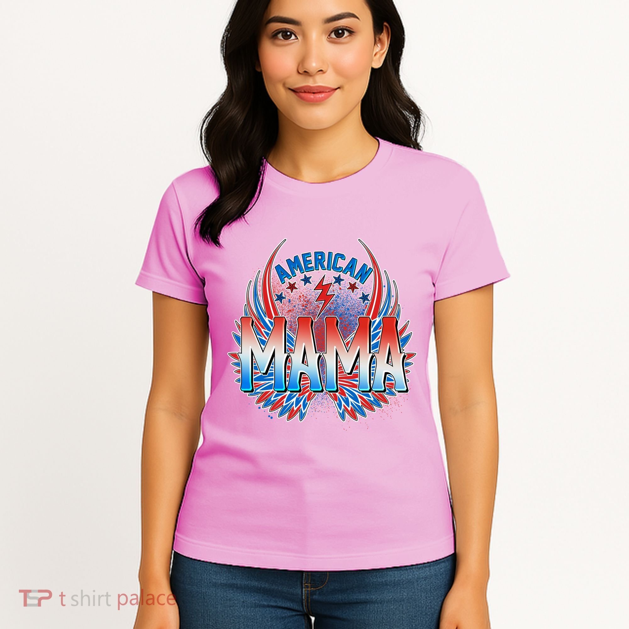 Rocker American Mama Women's T-Shirt