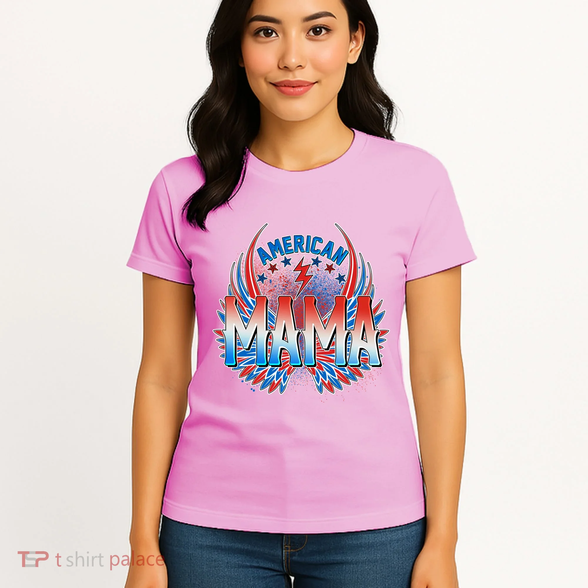 Rocker American Mama Women's T-Shirt