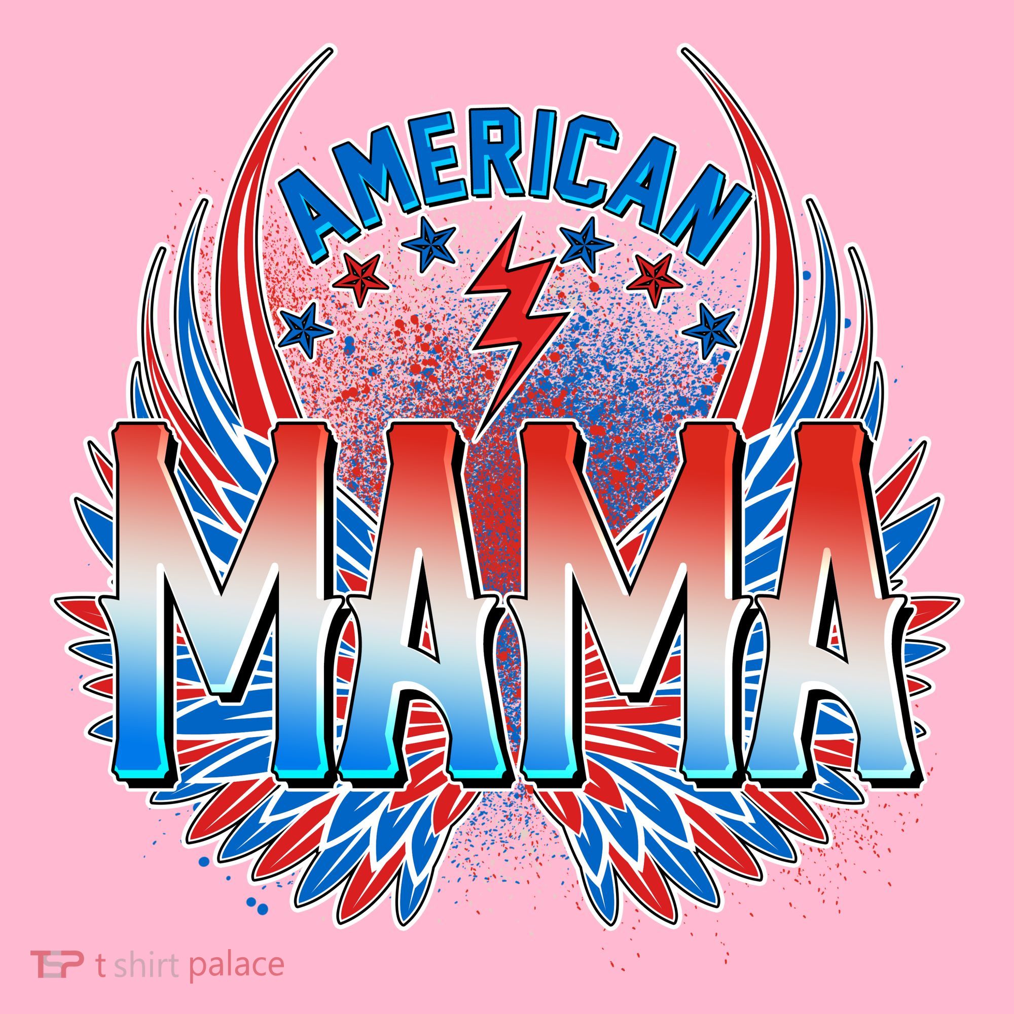 Rocker American Mama Women's T-Shirt