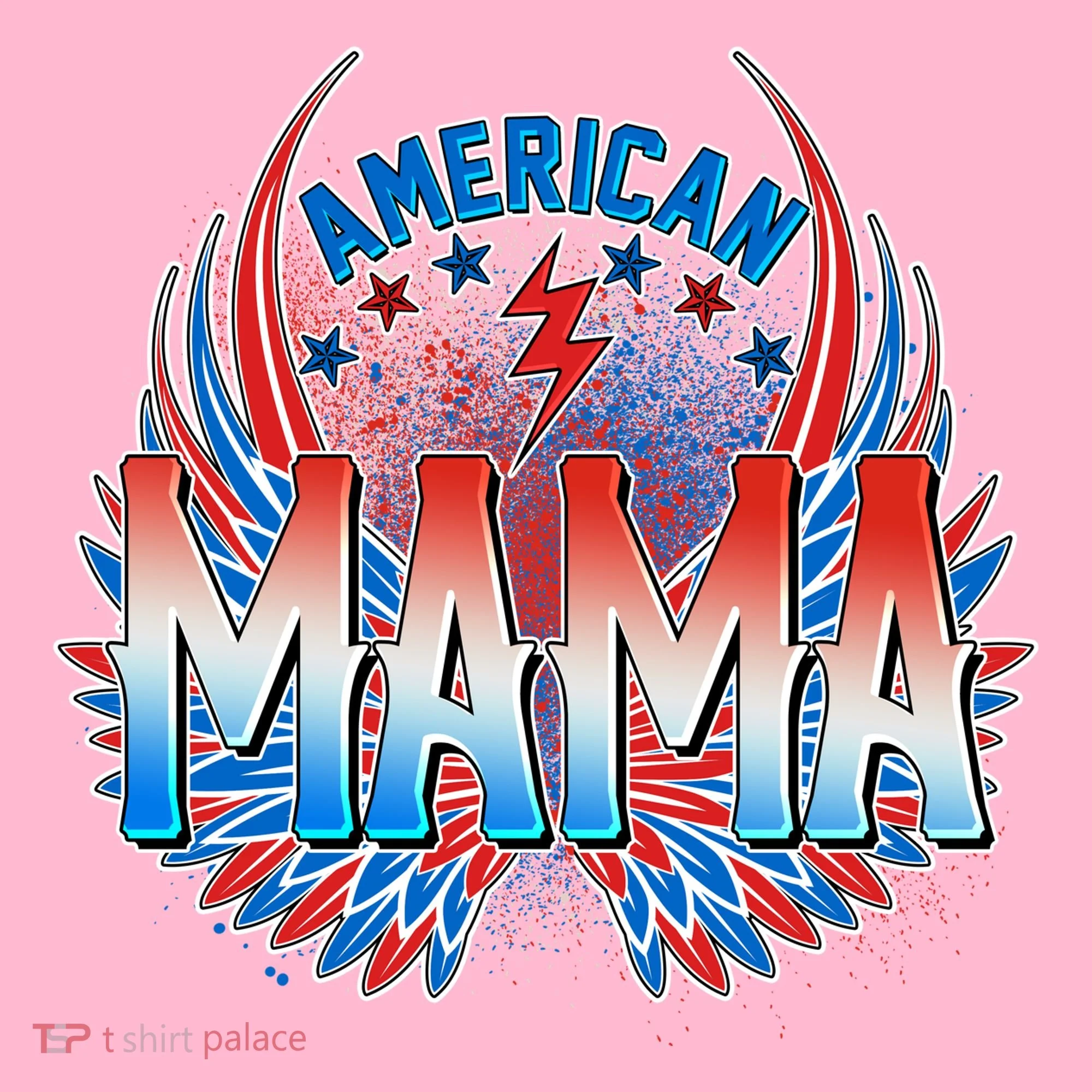 Rocker American Mama Women's T-Shirt